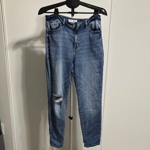 KanCan Blue Distressed Skinny Jeans